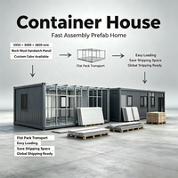 Vente Flash : Maison Conteneur Préfabriquée à Deux Étages, Assemblage Rapide, Maison Modulaire, Design Moderne, Bâtiment de Bureau Écologique, Supermarché