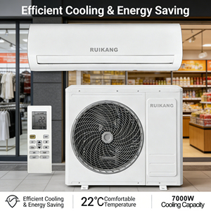 เครื่องปรับอากาศแบบแยกส่วน ได้รับการรับรองมาตรฐาน CE ใช้สารทำความเย็น R32 ขนาด 9000btu 12000btu 18000btu 24000btu สำหรับบ้าน ประสิทธิภาพสูง - Product Image 2