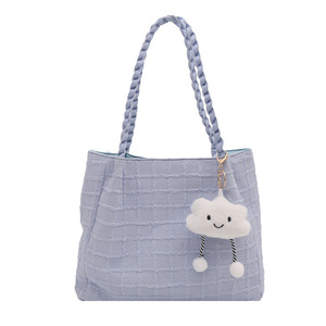 <span class=keywords><strong>Sac</strong></span> à bandoulière pour femme <span class=keywords><strong>de</strong></span> grande capacité, <span class=keywords><strong>sac</strong></span> fourre-tout décontracté pour étudiants, pour les trajets quotidiens, pour les cours - Product Image 5