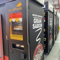 Máquina Expendedora de Pizza Comercial Totalmente Automática Directo de Fábrica, Pantalla Táctil Digital, Pago con Monedas, Tarjeta y Código QR, Compatible con Tecnología Inteligente