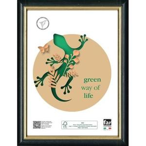 Marco HARING de madera y Crylex dorado/negro 24x30cm - Product Image 1