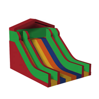 Glissière gonflable colorée de grande taille pour adulte