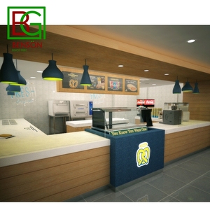 <span class=keywords><strong>Kiosque</strong></span> alimentaire en bois massif, Design multifonctions, pour centre commercial alimentaire, café, vente en gros - Product Image 5
