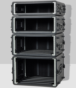 Tùy Chỉnh 3U PE Nhựa Trường Hợp Chuyến Bay Mixer Âm Thanh Loa Khuếch Đại Thiết Bị Sân Khấu Lưu Trữ Giá 390Mm Sâu 3ru Hộp Lưu Trữ OEM - Product Image 3