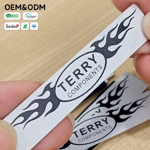 Étiquettes personnalisées en aluminium anodisé, sérigraphiées, pour la modification automobile et <span class=keywords><strong>moto</strong></span>, avec adhésif, imprimées avec le nom. - Product Image 2