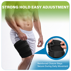 Soporte de compresión para muslo de neopreno transpirable OEM con diseño ligero y duradero para soporte de ingle y isquiotibiales, protección deportiva - Product Image 6