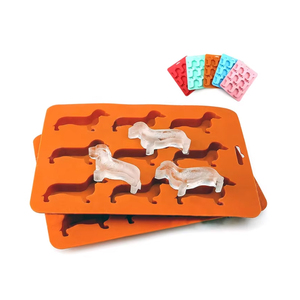 Ý Tưởng Sản Phẩm Mới 2025 Xách Tay Dachshund Con Chó Hình Silicone <span class=keywords><strong>Ice</strong></span> <span class=keywords><strong>Cube</strong></span> Khuôn Sô Cô La Kẹo Khay - Product Image 1
