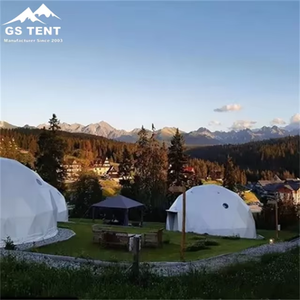 8 10 m de diamètre igloo géométrique en acier abri structure hôtel maison de luxe extérieur geo rond glamping dôme tente - Product Image 5