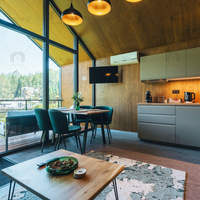 Casa Prefabricada Moderna, Ecológica, Impermeable y de Construcción Rápida, 100 m², 2 Dormitorios, para Uso en Almacenes y Patios