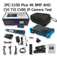 Monitor All-in-One IPC-5100 Plus 4K CVI TVI SDI 8MP IPS con Pantalla Táctil, Probador de Cámaras IP CCTV con Rastreador de Cables
