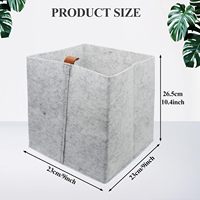 Panier de rangement en feutre, bacs de rangement pliables pour placard, grande capacité, bacs de rangement multifonctionnels pour étagères, vêtements, livres, chaussures