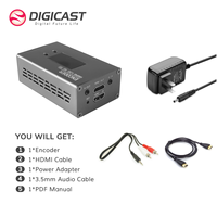Protocole Open Source SRT H.265 Mini Portable Facebook Live Video Audio IPTV Stream NDI Encoder