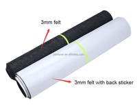 Tissu en feutre auto-adhésif respirant et écologique de 3 mm d'épaisseur pour la protection des meubles et des panneaux de porte de voiture