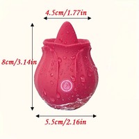 Vibrateur lécheur de clitoris rouge Gelances, suceur de clitoris, godemiché, masseur de point G pour femmes, jouets sexuels pour femmes