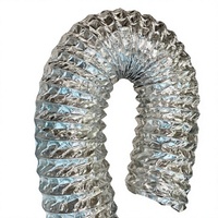 Pipa Saluran Ventilasi Aluminium Fleksibel untuk Sistem HVAC Penggunaan Dapur dengan Konektor Rivet Desain Grafis