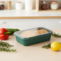 Op maat gemaakte wegwerp clamshell plastic bakjes voor koekjes, gebak en desserts, geschikt voor bakkerijproducten.