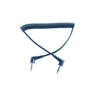 3,5mm 2 polos 3 polos 4 polos negro macho ángulo recto resorte Cable eléctrico adaptador altavoz AUX Cable de Audio ESTÉREO - Product Image 1