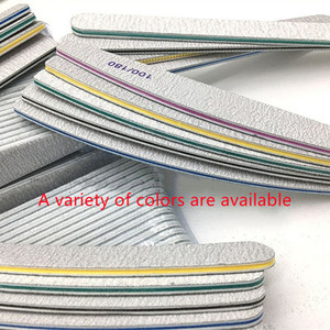 Venta caliente de alta calidad engrosamiento lima de uñas 100 180 herramientas de manicura portátiles pulido de uñas pedicura amortiguador de uñas duradero - Product Image 6