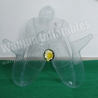 Pas cher Transparent Pvc Gonflable Sexy Jouet Gonflable Fille Poupée Gonflable pour Les Ventes