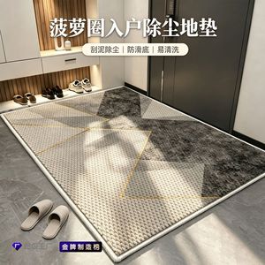 Qingnan <b>Pineapple</b> Ring Door Mat Striped Minimalist Lines Wear Resistant Cat Scratch Proof Living Room Entrance - Product Image 3