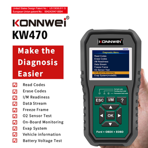 Konnwei KW470 pour outil de diagnostic OBDII, fonctions complètes, diagnostic ABS SRS, test actif, 3 services de réinitialisation (huile/SAS/BMS), compatible <span class=keywords><strong>Windows</strong></span> - Product Image 2