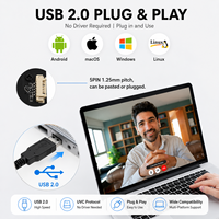 Módulo de Cámara USB HDR de 5MP con Lente Gran Angular para Visión Artificial y Reconocimiento Facial