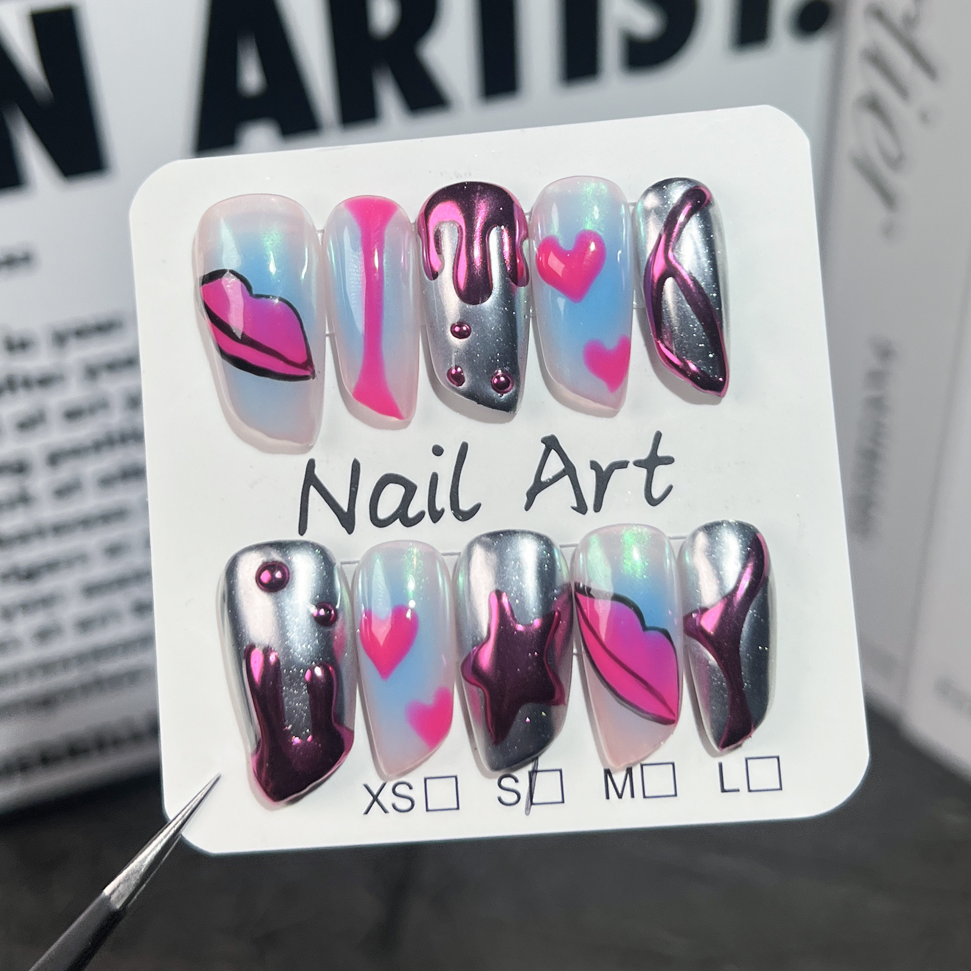 Lipstick nail polish