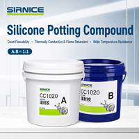 Encapsulant électronique en silicone bicomposant, conducteur thermique, large plage de température, pour PCB, éclairage LED et instruments CC1020