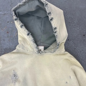 Professional Design Outdoor Casual Lightweight <strong>Thin</strong> Style Worn-Out Retro Fashion <strong>Hoodie</strong> - Product Image 6