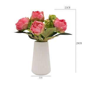 Oh Arts, Nuevo Diseño de Flores de Peonía Artificiales en Maceta para Decoración, Flor de Peonía Artificial, Flores de Seda de Peonía Artificial - Product Image 6