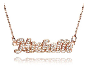 Handmade Zircon Diamond <strong>Custom</strong> <strong>Necklace</strong> Fashion <strong>Custom</strong> <strong>Name</strong> <strong>Necklace</strong> for Woman - Product Image 4