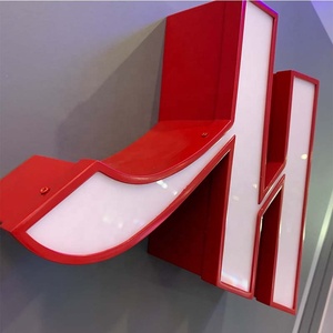 大型屋外ホテルサイントリムキャップステンレススチールアクリルフェイスLEDチャンネルレターサイン高層ビル広告用 - Product Image 1