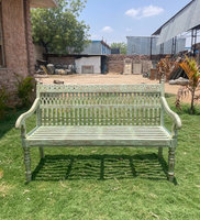 Banc de jardin économique en bois massif Mobilier de jardin extérieur de style moderne pour parc et patio Chaise de décoration durable pour le centre commercial