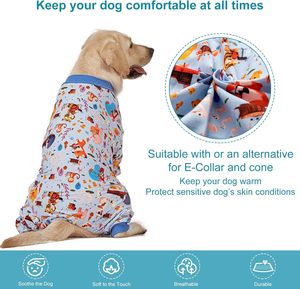 <b>Dog</b> Luxury Logo Eco-Friendly Summer Pajamas Set 5xl Bamboo Cotton Premium Outfits Modern Print Washable Comfortable Opp Plastic - Product Image 2