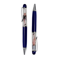 Nouveauté acceptée stylo à bille liquide rempli d'huile stylo à panneau coulissant pour Sexy Beauty Striptease Creative Promotion stylo rempli d'huile