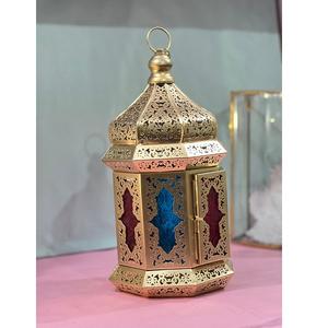 Moroccan Style Lantern For Home And Outdoor Decor Ornate Cut Design Creating Soft Ambient <b>Light</b> For Indoor And Exterior <b>Spaces</b> - Product Image 2
