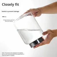 Nouvelle bouteille de stockage alimentaire en plastique transparent à large ouverture pour poudre de Cordyceps, faite à la main, écologique, 250 ml, cylindrique