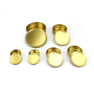 Boîtes de <span class=keywords><strong>caviar</strong></span> en métal fer blanc couleur or avec bouchons torsadés avec étiquette personnalisée ronde vide de luxe 30g 50g 100g <span class=keywords><strong>250g</strong></span> - Product Image 2