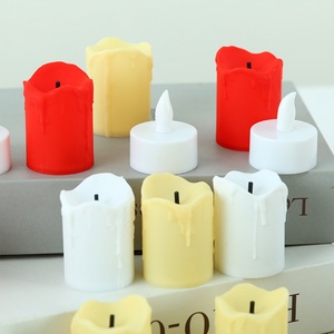 Wholesale Led <b>Candle</b> Battery Operated Flameless <b>Candle</b> Gift Box Set Home Wedding Decor Mini Electric Light <b>Red</b> Pillar <b>Candle</b> - Product Image 5