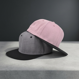 หมวกแก๊ปแบบ Snapback 6 แผง สีพื้น ขอบตัดสี ผ้าแคนวาส คอตตอน สไตล์สตรีท ลำลอง สำหรับผู้ใหญ่ ขนาด 58-60 ซม. - Product Image 1
