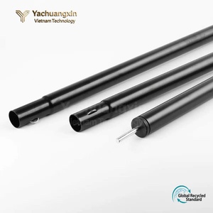 Aluminum Alloy <b>Tent</b> <b>Poles</b> Lightweight Black 2m 2.2m 2.4m Outdoor Camping Support Rods - Product Image 3