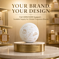 Capuchon de parfum rond de luxe en ABS écologique avec motif exquis