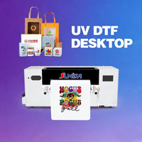 Nouvelle imprimante UV DTF entièrement automatique XP600 avec tête Epson pour l'impression d'autocollants à l'encre, étiquettes en film PET/AB, coques de téléphone, garantie 1 an