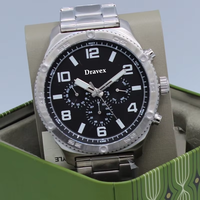 Montre chronographe multifonctionnelle sportive en acier inoxydable, cadran personnalisé avec chiffres arabes, étanche, FS Montres Homme