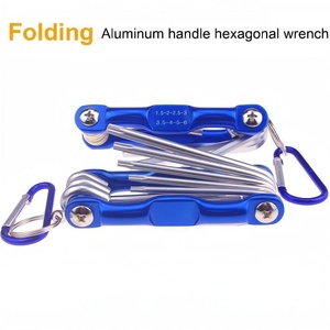 8 1 Kit d'outils de réparation de tournevis métriques multifonctionnels Jeu de clés Allen hexagonales pliantes DIY OEM pour meubles de vélo à la maison - Product Image 3