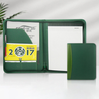 Porte-documents A4 en tissu vert avec logo personnalisé Modernqiu, fermeture éclair, nouveau modèle tendance