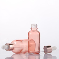 Großhandel Mini-Glasfläschchen mit Pipette 10ml 15ml 20ml 30ml 50ml Anpassbare Farbe Pipettenverschluss Mattiert Kosmetik Serum Ätherisches Öl