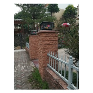 ที่กำหนดเองโครงการสีเขียวหินตารางเสาคอลัมน์ Cladding,ประตูหลักเสาออกแบบพลังงานแสงอาทิตย์สำหรับบ้าน - Product Image 4