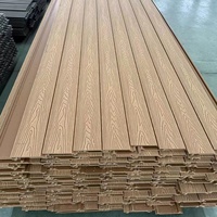 Panneau mural et revêtement extérieur en composite bois-plastique de haute qualité, imperméable, résistant à l'humidité, ignifuge, antistatique, design moderne