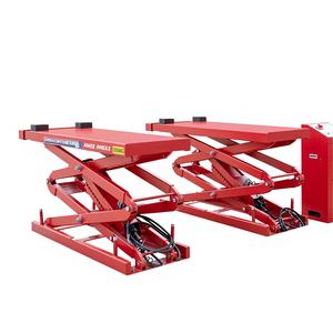 <span class=keywords><strong>Elevador</strong></span> hidráulico de doble cilindro para montaje en suelo, equipo de reparación de automóviles de dos postes para elevadores de <span class=keywords><strong>tijera</strong></span> - Product Image 1
